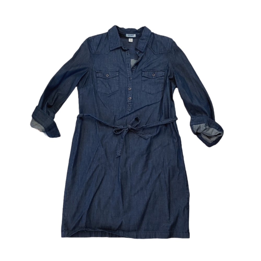 OLD NAVY | Denim Collared Button-Up Dress - Picture 1 of 5